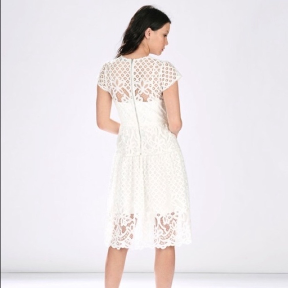 White Parker lace dress - Picture 2 of 6